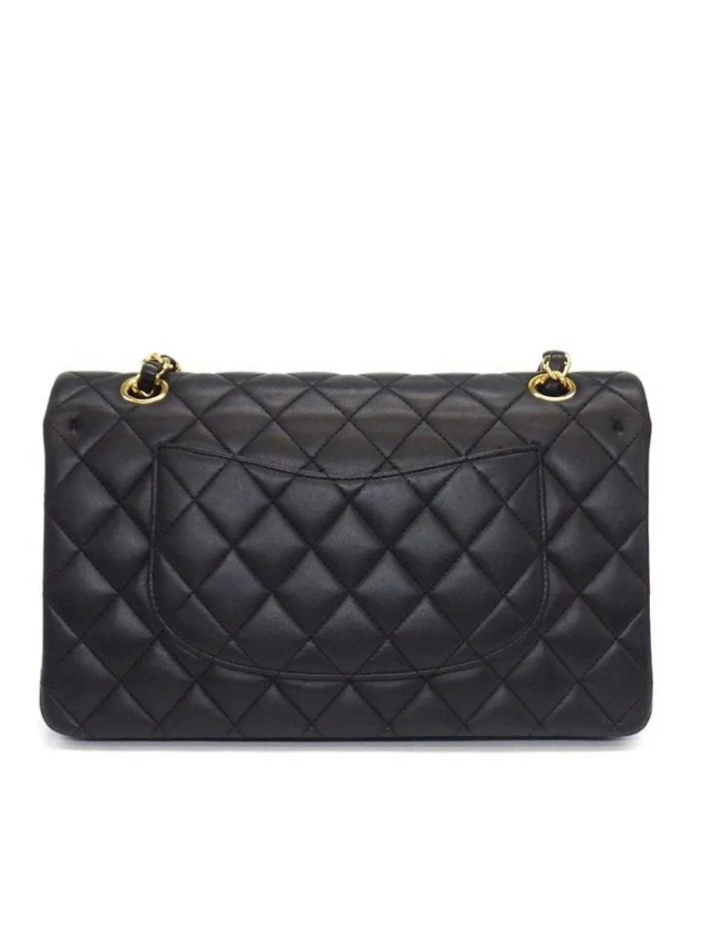 Chanel Shoulder Bag Quilted 25 11.12 Classic Black Bordeaux Lambskin
